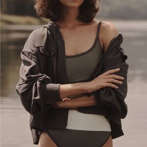 Daily Practice Anthropologie Cropped Hooded Jacket Hoodie